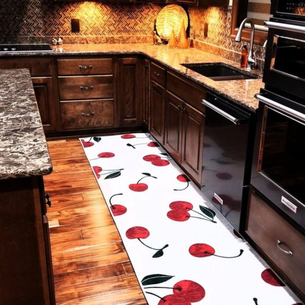 Clean 2.5 x 10 foot runner- CHERRIES!